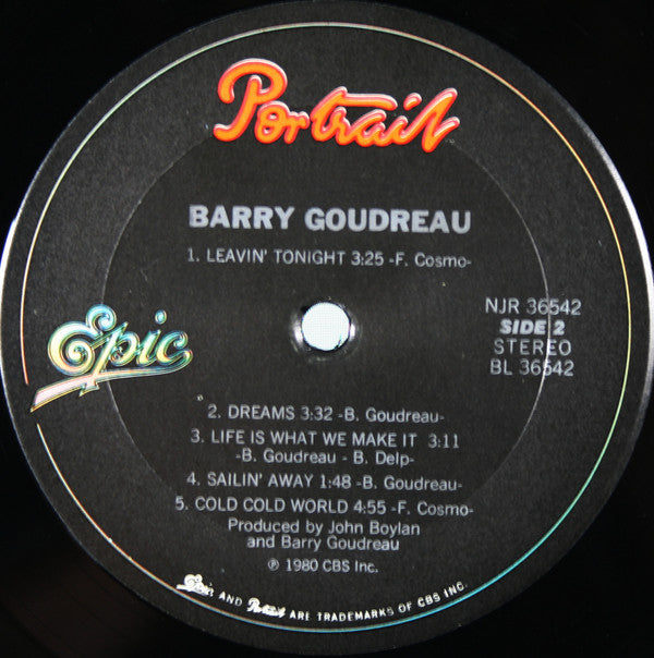 Barry Goudreau : Barry Goudreau (LP,Album,Repress,Stereo)