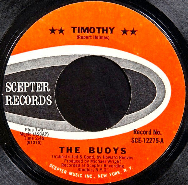 Buoys, The : Timothy (7",45 RPM,Single,Styrene)