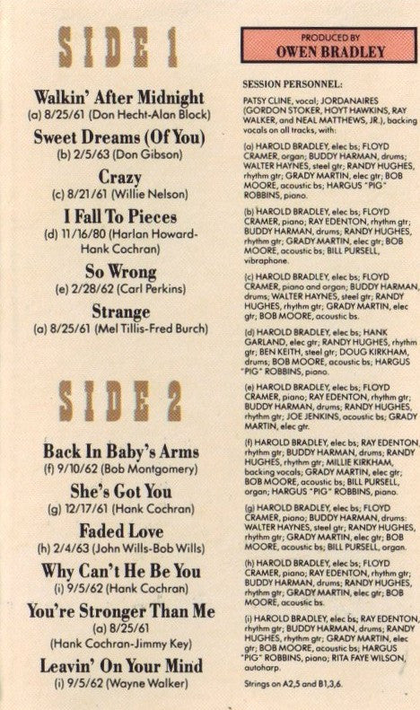 Patsy Cline : 12 Greatest Hits (Compilation,Reissue)