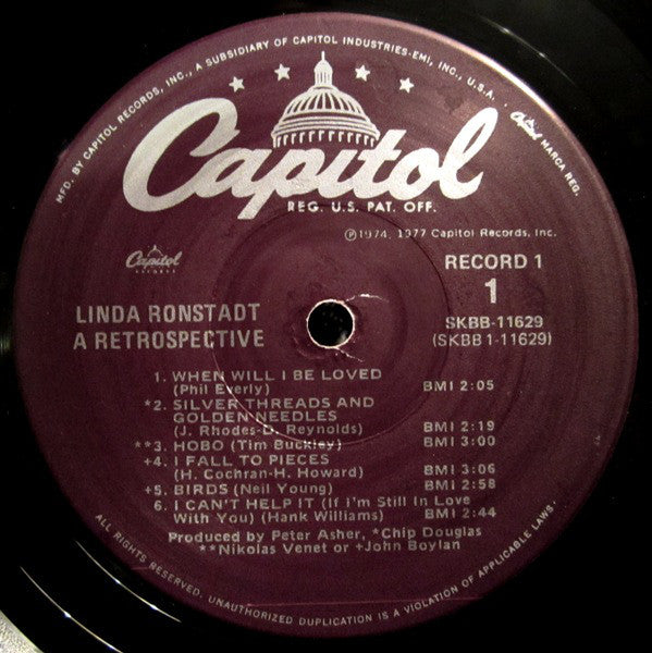 Linda Ronstadt : A Retrospective (LP,Compilation)
