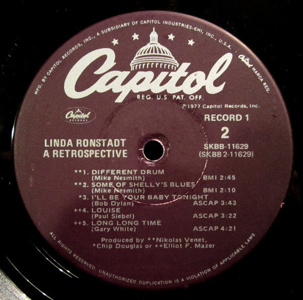 Linda Ronstadt : A Retrospective (LP,Compilation)
