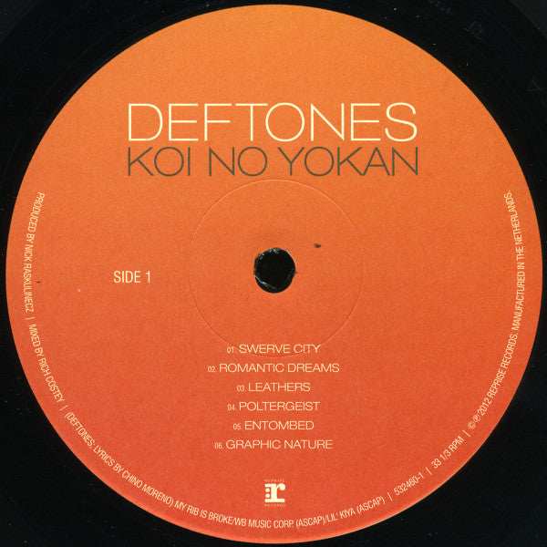 Deftones : Koi No Yokan (LP,Album,Repress,Stereo)