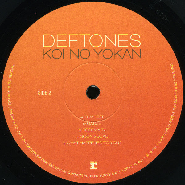Deftones : Koi No Yokan (LP,Album,Repress,Stereo)
