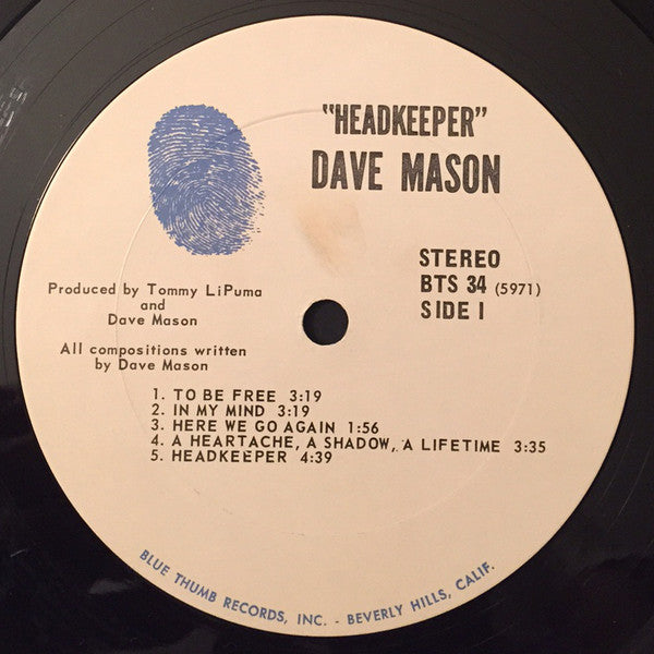 Dave Mason : Headkeeper (LP,Album)