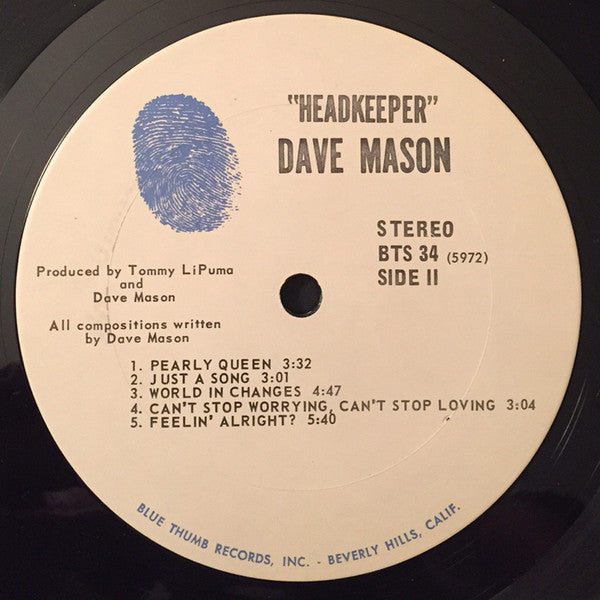 Dave Mason : Headkeeper (LP,Album)