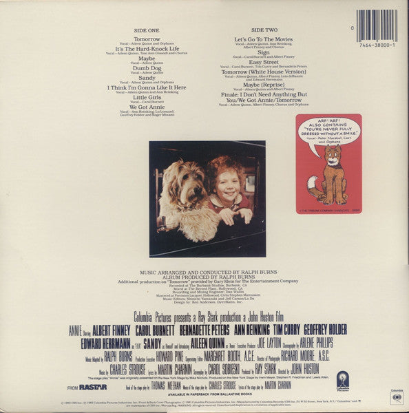 Various : Annie - Original Motion Picture Soundtrack (LP,Album)