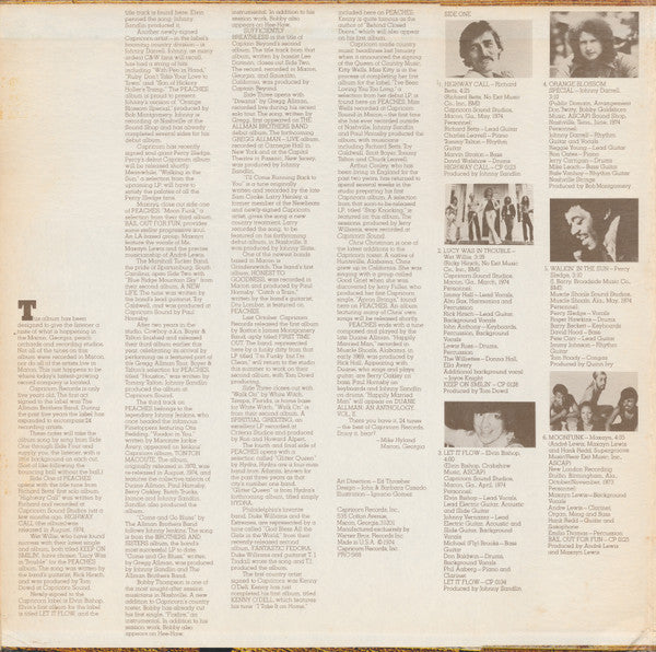 Various : Peaches (LP,Compilation,Sampler,Stereo)