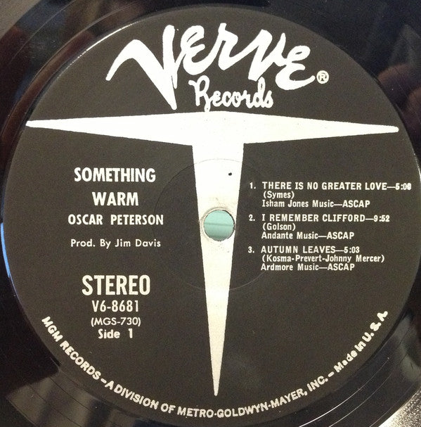 Oscar Peterson : Something Warm (LP,Stereo,Album)