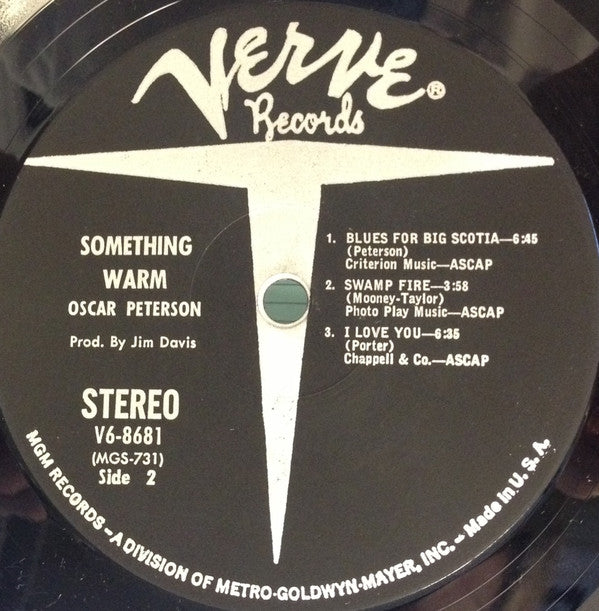 Oscar Peterson : Something Warm (LP,Stereo,Album)