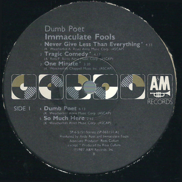 Immaculate Fools : Dumb Poet (LP,Album)