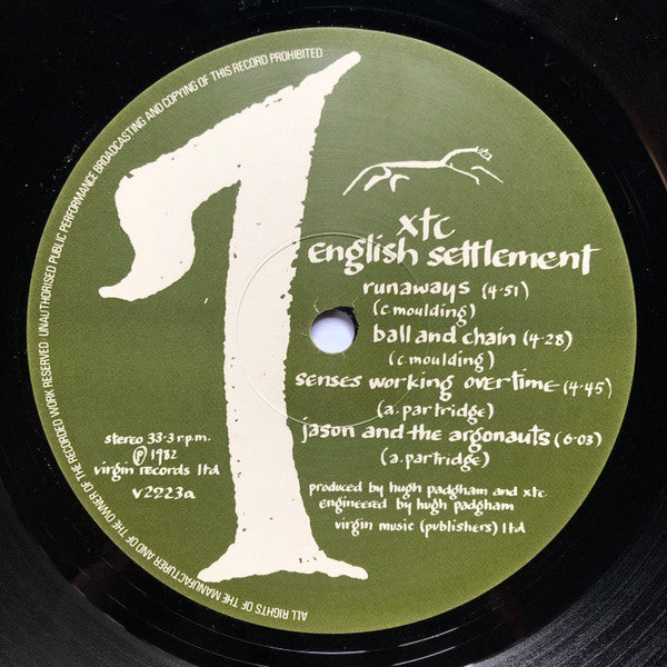 XTC : English Settlement (LP,Album,Stereo)