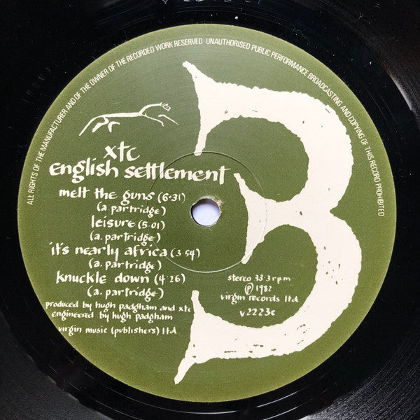 XTC : English Settlement (LP,Album,Stereo)