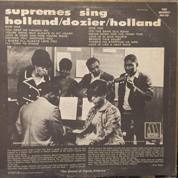 Supremes, The : Supremes Sing Holland▪Dozier▪Holland (LP,Album)