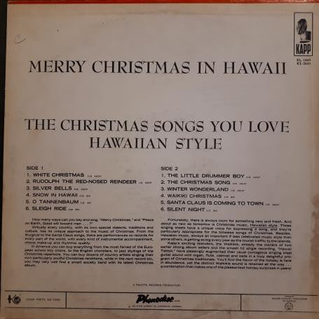 Waikiki's, The : Merry Christmas In Hawaii (LP,Album,Mono)