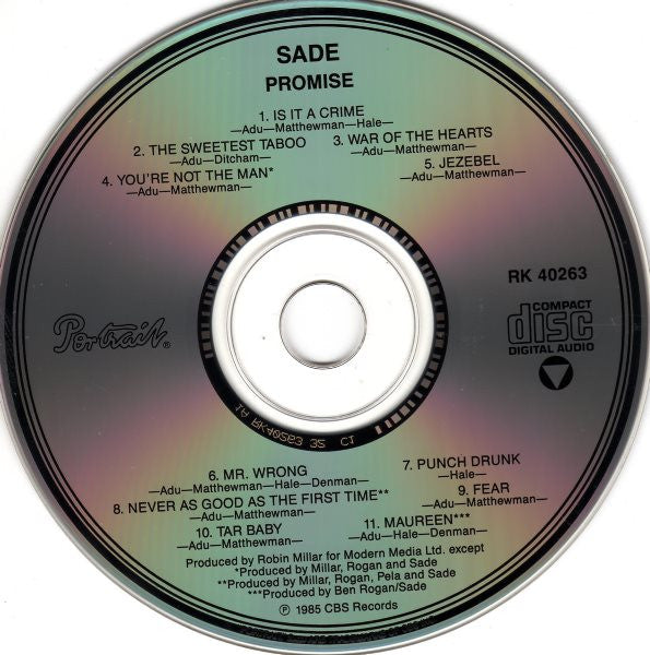 Sade : Promise (Album,Repress)