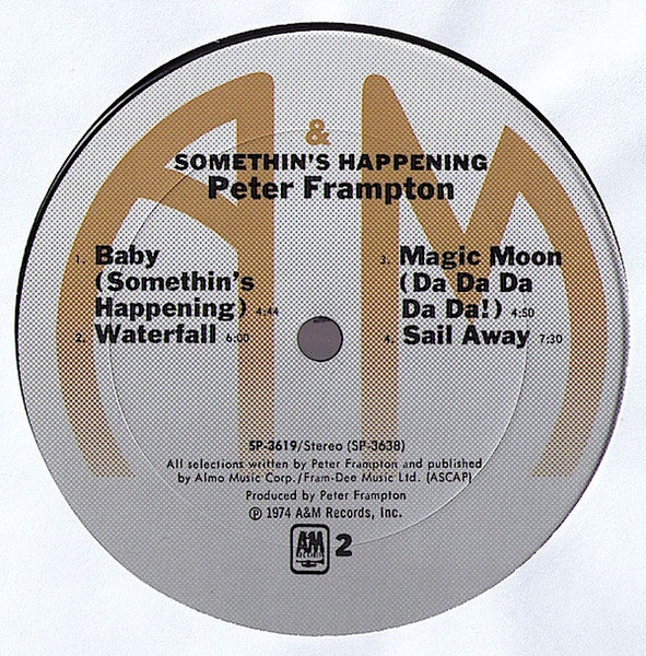 Peter Frampton : Somethin's Happening (LP,Album,Stereo)