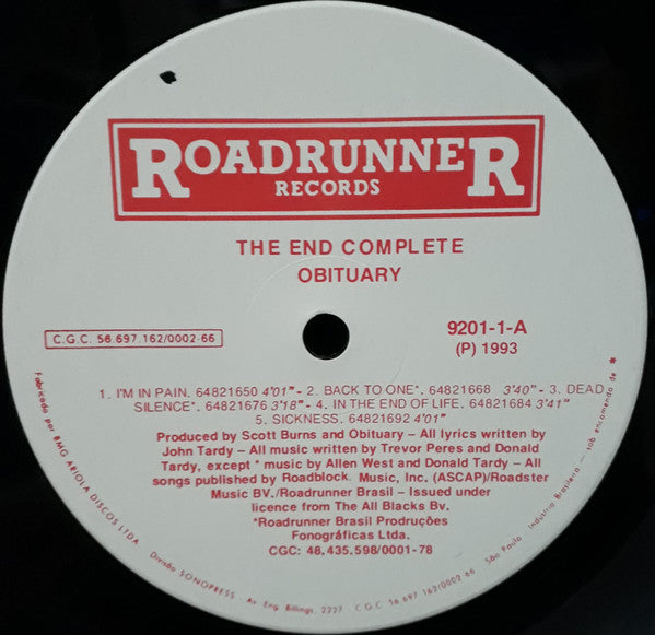 Obituary : The End Complete (LP,Album)
