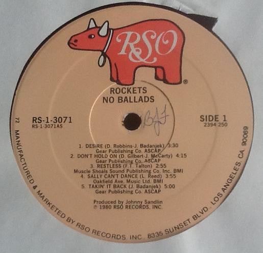 Rockets (5), The : No Ballads (LP,Album)