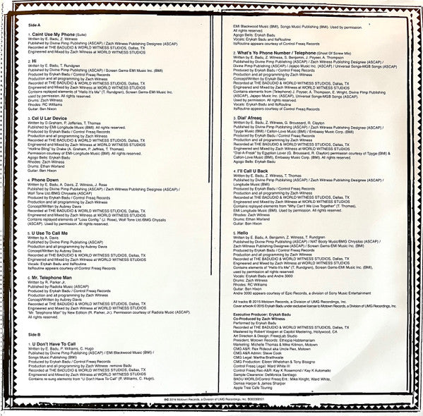 Erykah Badu : But You Caint Use My Phone (LP,Limited Edition,Mixtape)