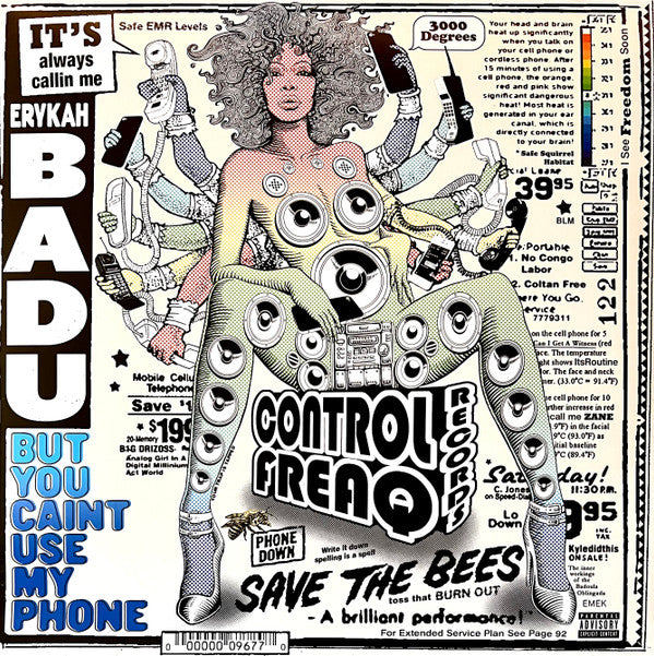 Erykah Badu : But You Caint Use My Phone (LP,Limited Edition,Mixtape)