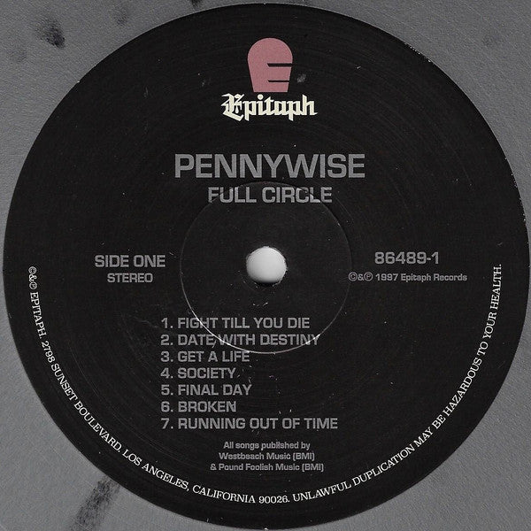 Pennywise : Full Circle (LP,Album,Limited Edition,Reissue,Stereo)