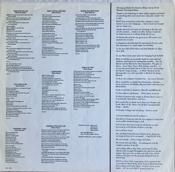 Riot (4) : Born In America (LP,Album)