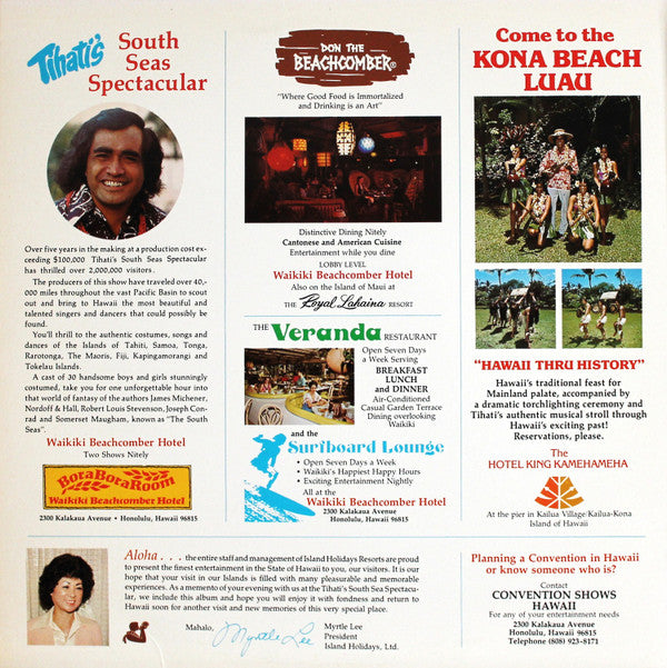 Unknown Artist : Tihati's South Seas Spectacular (LP,Compilation)