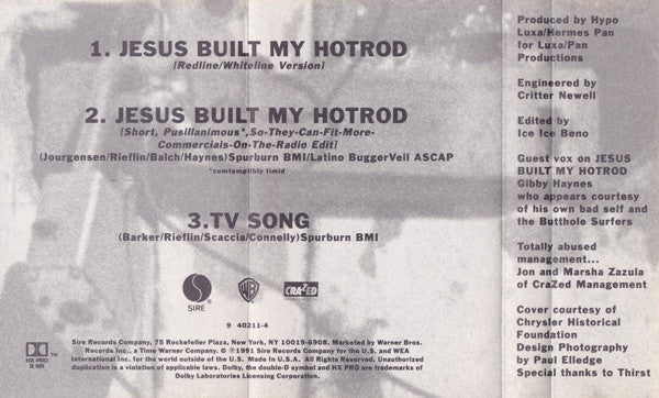 Ministry : Jesus Built My Hotrod (Maxi-Single)