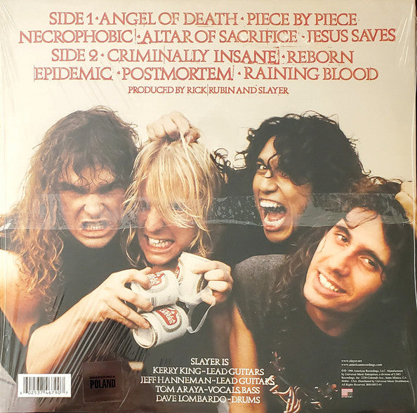 Slayer : Reign In Blood (LP,Album,Reissue,Remastered)