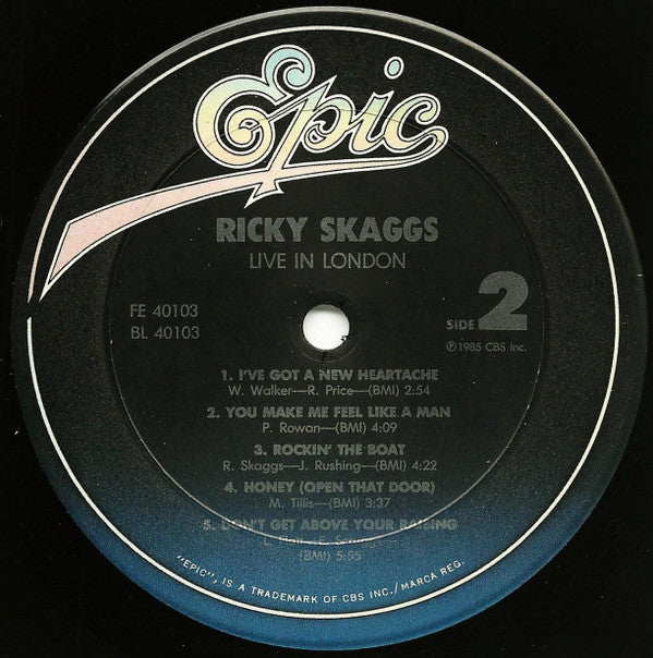 Ricky Skaggs : Live In London (LP,Album)
