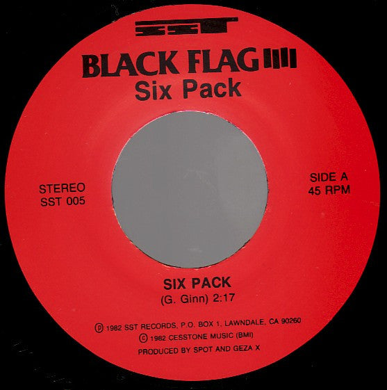 Black Flag : Six Pack (7",45 RPM,Single,Reissue)