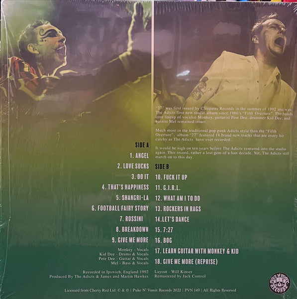 Adicts, The : Twenty Seven (LP,Album,Reissue)