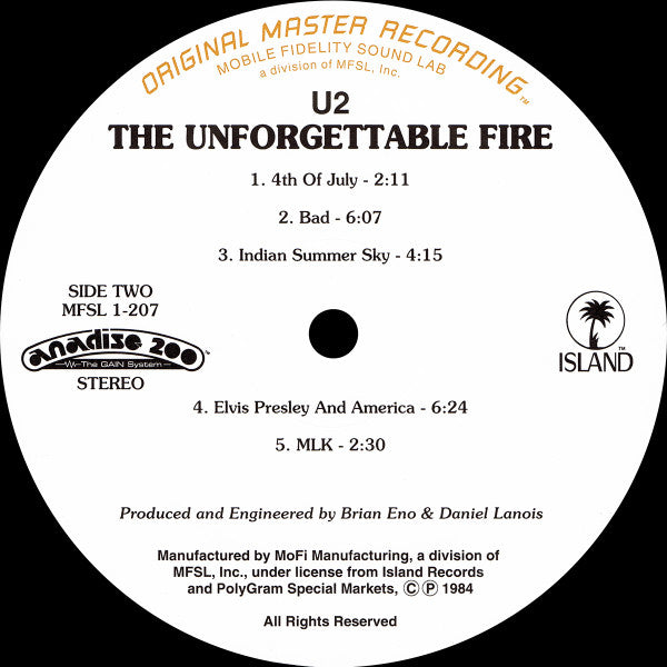 U2 : The Unforgettable Fire (LP,Album,Limited Edition,Numbered,Remastered)