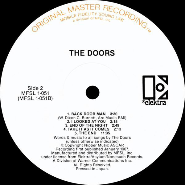 Doors, The : The Doors (LP,Album,Limited Edition,Reissue,Remastered,Stereo)