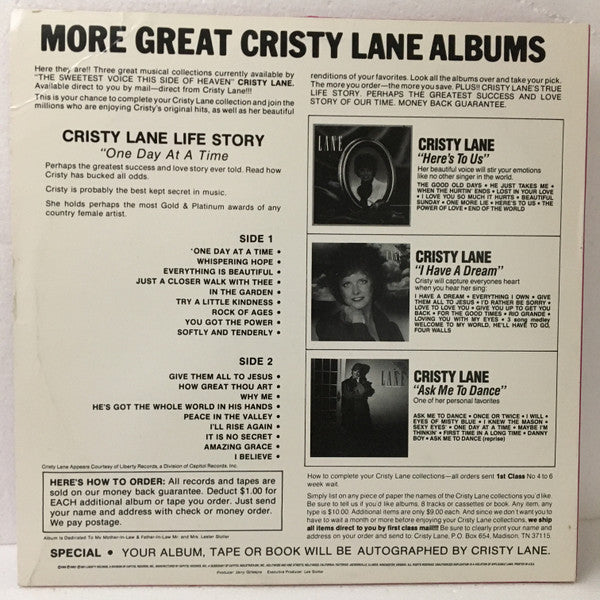 Cristy Lane : One Day At A Time (LP,Album,Reissue)