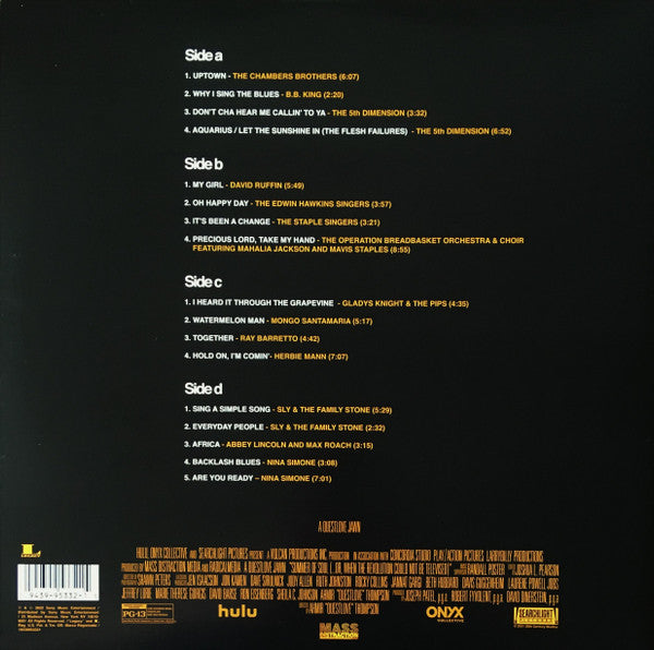 Various : Summer Of Soul (... Or When The Revolution Could Not Be Televised) (Original Motion Picture Soundtrack) (LP,Album,Stereo)