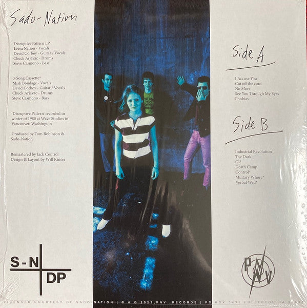 Sado-Nation : Disruptive Pattern (LP,45 RPM,Reissue)