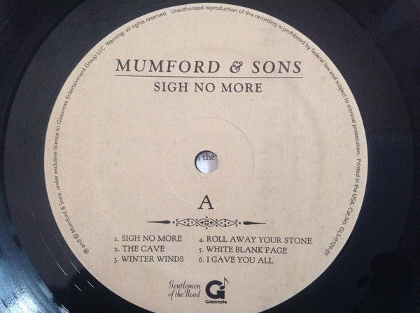 Mumford & Sons : Sigh No More (LP,Album,Reissue,Stereo)