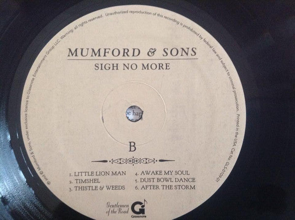 Mumford & Sons : Sigh No More (LP,Album,Reissue,Stereo)