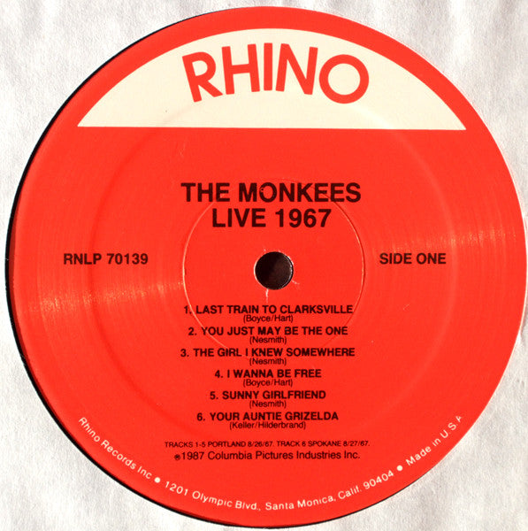 Monkees, The : Live 1967 (LP,Album)