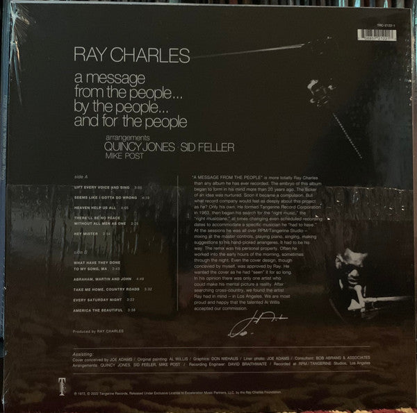 Ray Charles : A Message From The People (LP,Album,Reissue)