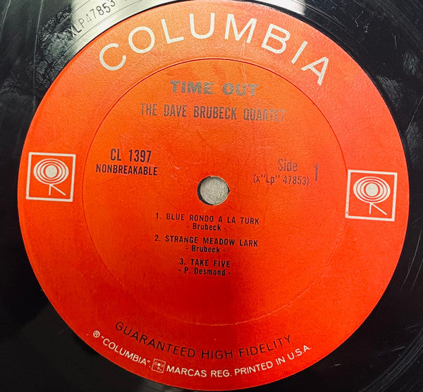 Dave Brubeck Quartet, The : Time Out (LP,Album,Mono,Repress)