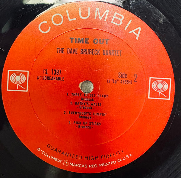 Dave Brubeck Quartet, The : Time Out (LP,Album,Mono,Repress)