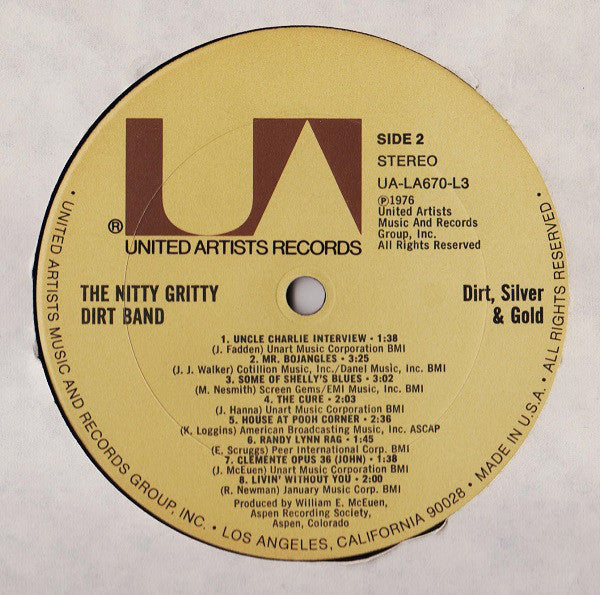 Nitty Gritty Dirt Band : Dirt, Silver & Gold (LP,Compilation,Stereo)