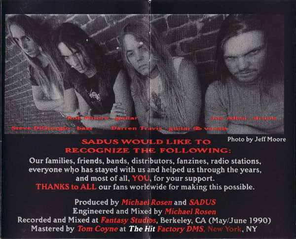 Sadus : Swallowed In Black (Album)