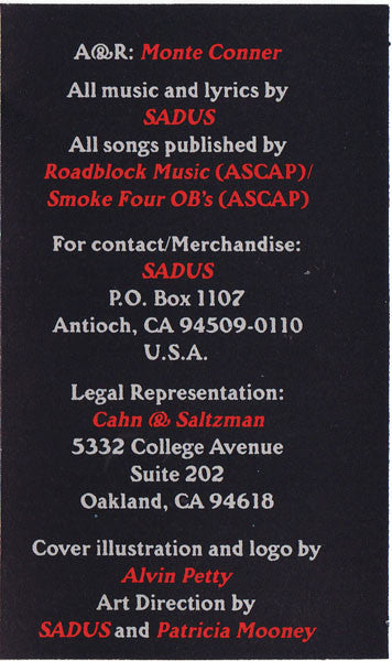 Sadus : Swallowed In Black (Album)