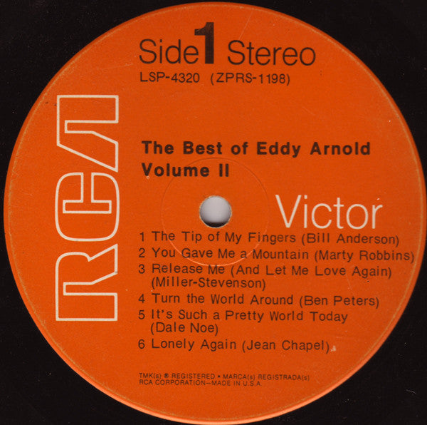 Eddy Arnold : The Best Of Eddy Arnold Volume II (LP,Compilation,Stereo)