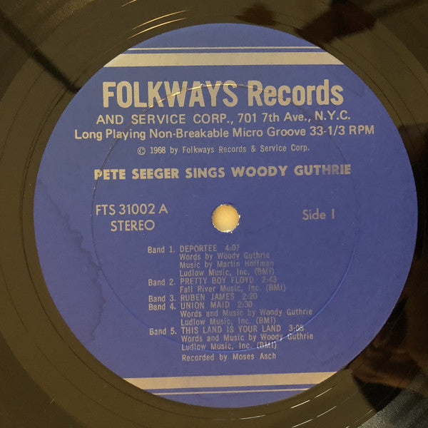 Pete Seeger : Pete Seeger Sings Woody Guthrie (LP)