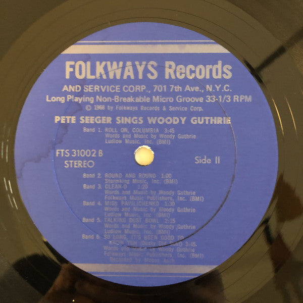 Pete Seeger : Pete Seeger Sings Woody Guthrie (LP)
