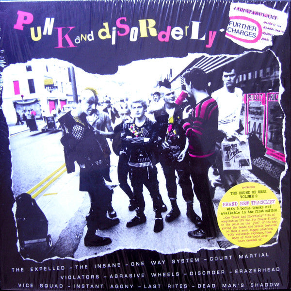 Various : Punk And Disorderly - Further Charges (LP,Compilation,Reissue)